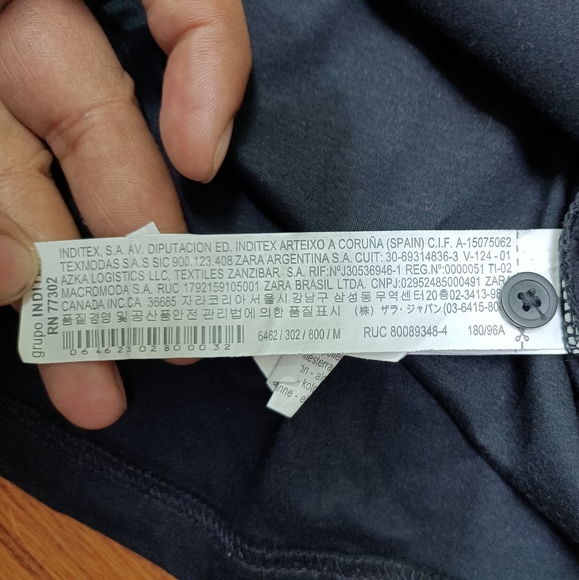 Zara tshirt for men black size M - Picture 7 of 8